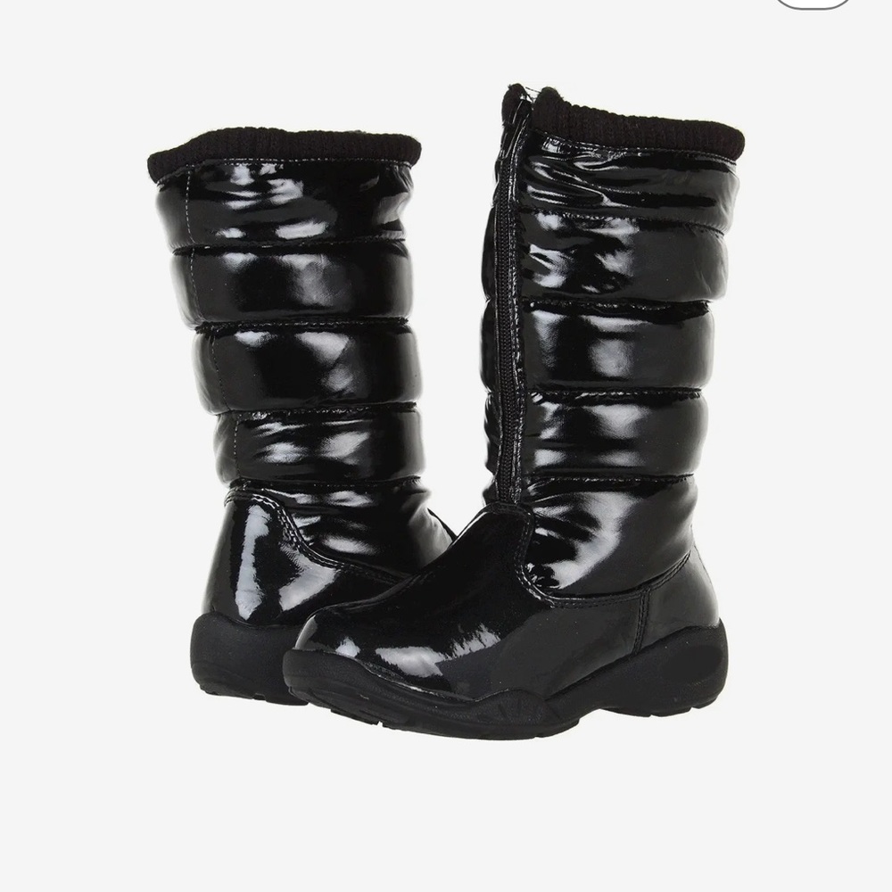 Tundra Puffy Kids Shiny Snow Boots (Big Kid Size 4)